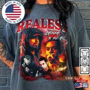 Eminem Rap Shirt Ez Mil Realest Album Concert Tour Tee